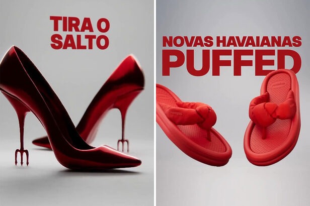 A Havaianas lança coleção em parceria com o filme O Diabo Veste Prada 2, que estreia em 30 de abril nos cinemas (Crédito: Reprodução)