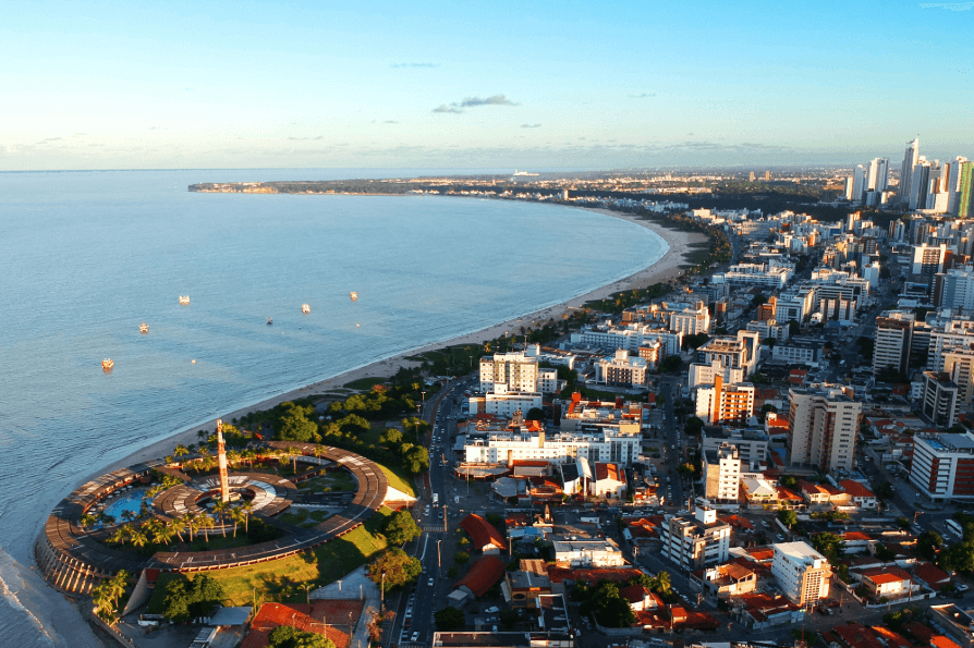 Vista aérea de João Pessoa, capital da Paraíba (Foto: Reprodução / LATAM Airlines)
