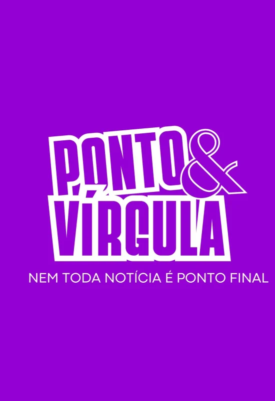 Logotipo Ponto & Vírgula News (Design e criação: Yasmim Keilly)
